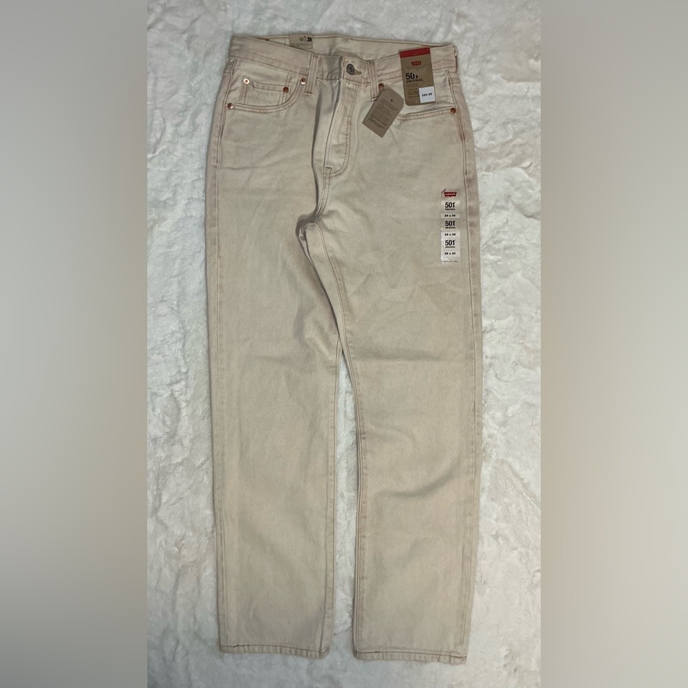 Levi's 501 Beige Jeans